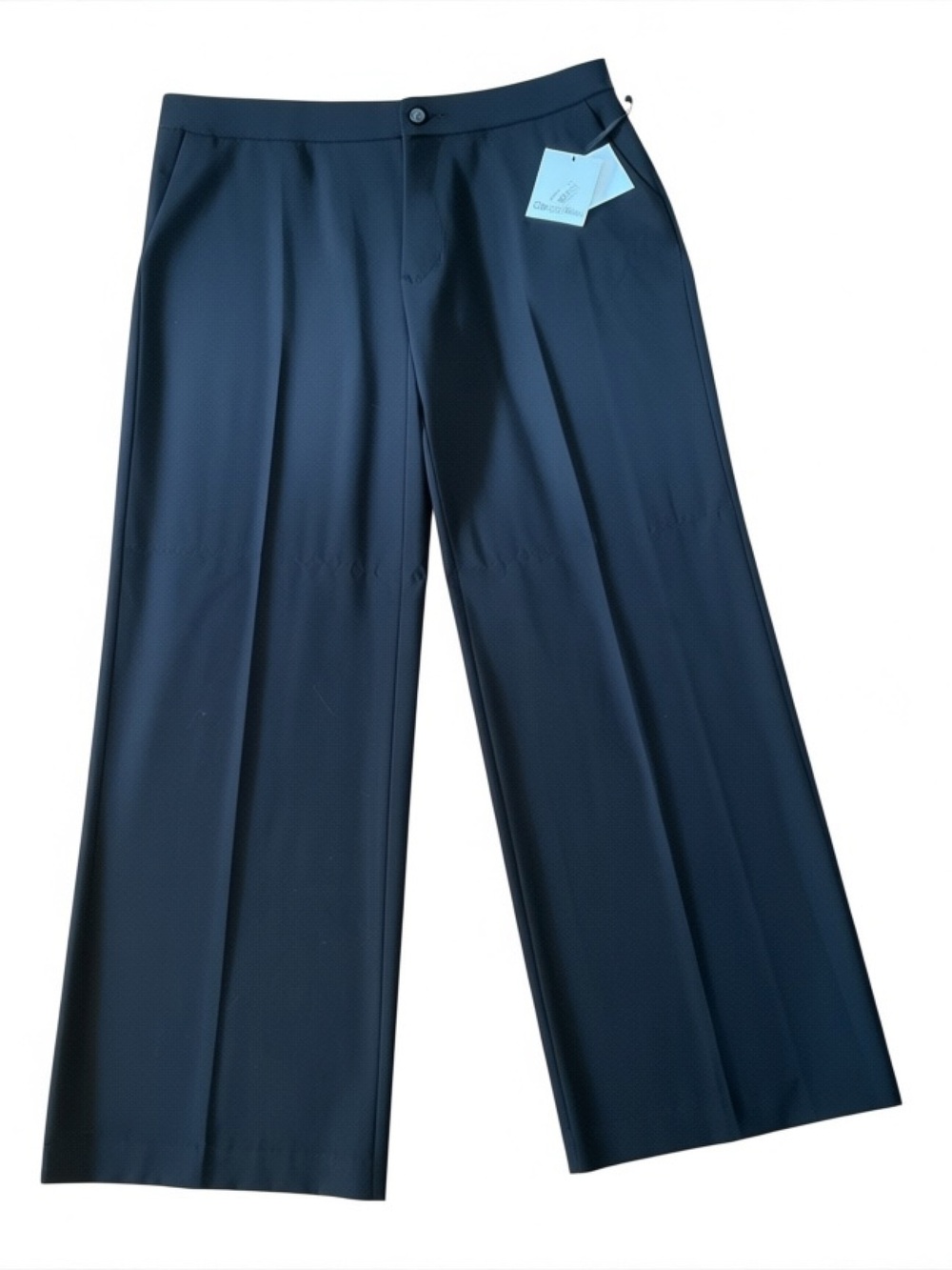 Calvin Klein Women's Wide-Leg Dress Trousers — black